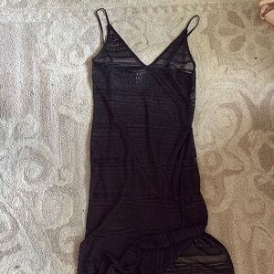 H&M Black Lace Maxi Dress